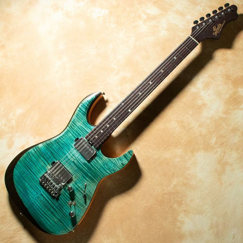 infinite/Trad Fullsize Dinky ST Lami Flame Maple Top/Wenge Neck Denim Blue