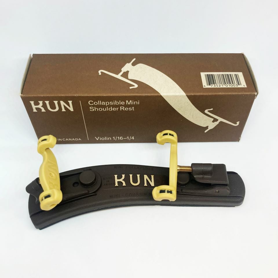 分数ヴァイオリン肩当て KUN mini 折りたたみ式 1/16～1/4用【レッスン