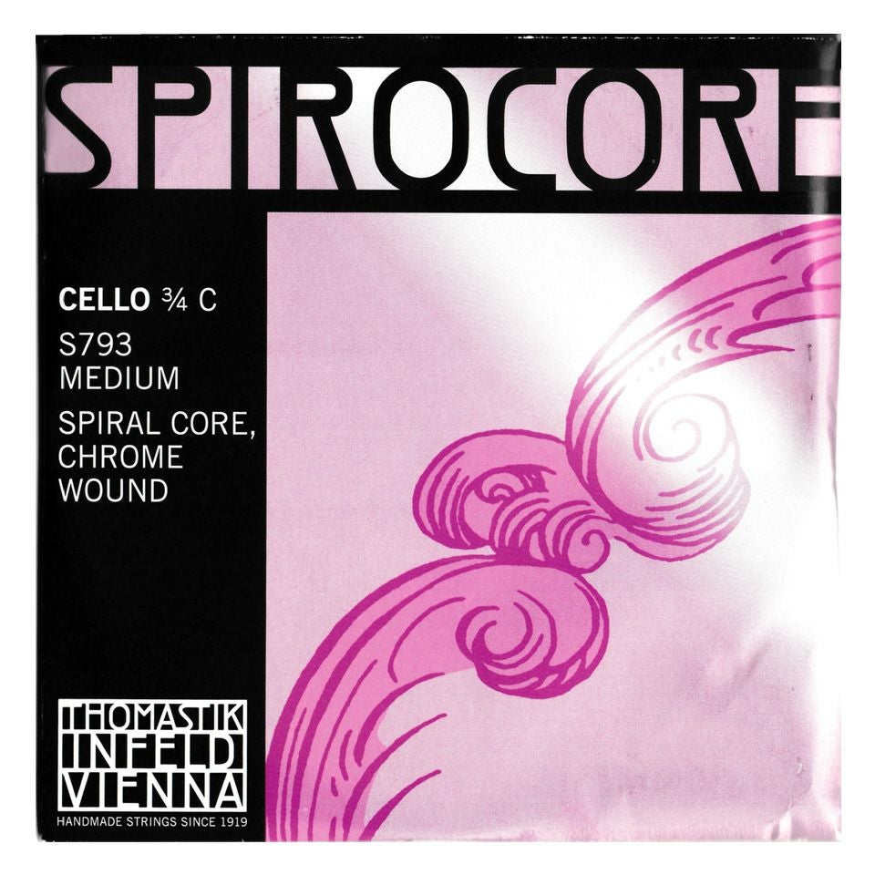 チェロ弦 SPIROCORE(スピロコア)C［3/4サイズ用] ※メール便対応