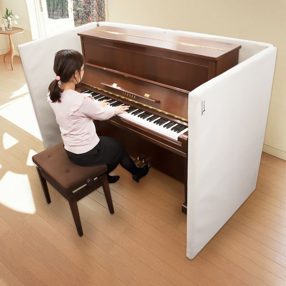 美品(手渡のみ)吸音パネル VERY-Q HQ1200-W 2面パネル/アイボリー VERY-Qアップライトピアノ用吸音パネル【2面パネルアイボリー】 : 宮地