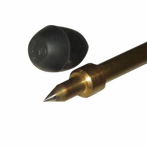 見附精機工業製 チェロエンドピン 鉄入り真鍮/先端まで鉄（8mm