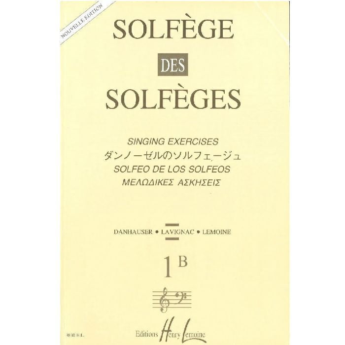 声楽教則本】 ダンノーゼルのソルフェージュ1B/Solfege des solfeges