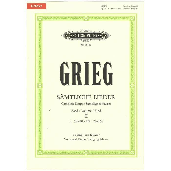 声楽楽譜】歌曲全集第2巻/Samtliche Lieder 2: op. 58-70 EG 121-157