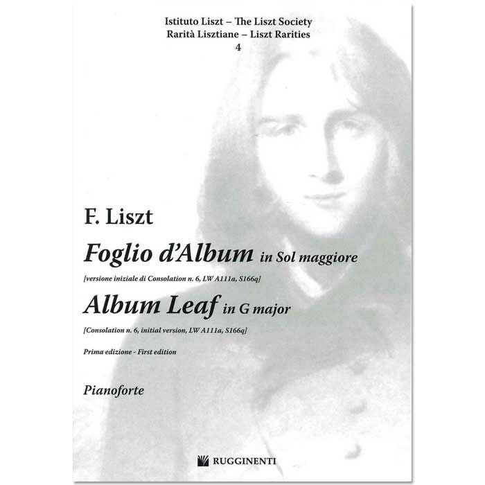 【ピアノ楽譜】アルバム・リーフ_ト長調：コンソレーション第６曲の初期稿