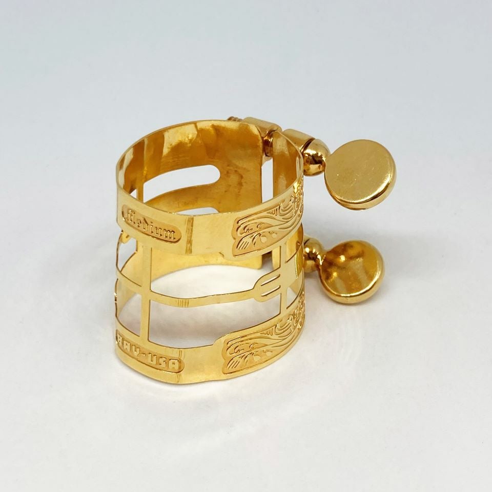 Bay ベイ B♭クラリネット リガチャー バロック 2つネジ 金メッキ GP