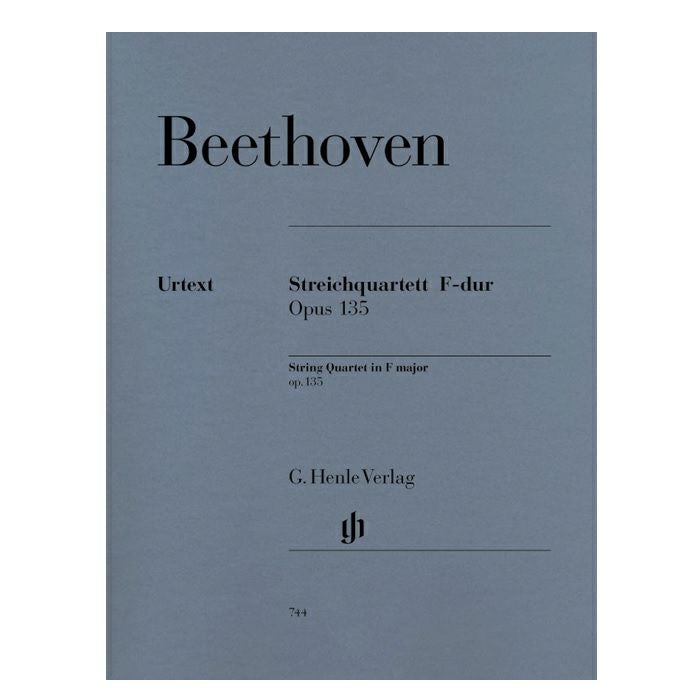 室内楽楽譜】弦楽四重奏曲第16番ヘ長調/Streichquartett op. 135 F-dur