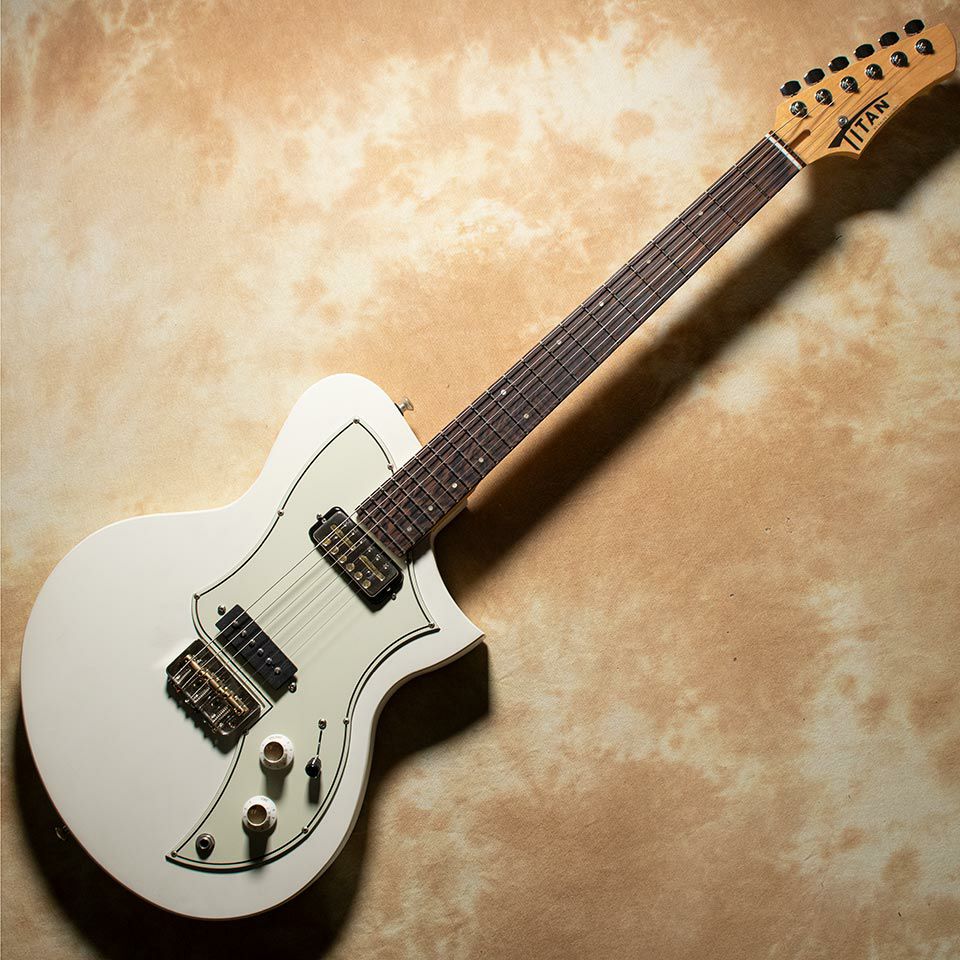 Titan Guitars/KR-1 Custom White w/ Lollar Gold Foil/Chicago Steel